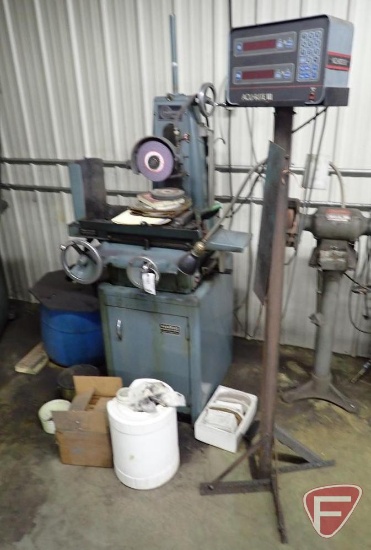 Harig Super 612 surface grinder, Acu-Rite x-y DRO, includes spare grinding wheels