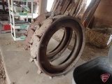 Steel tractor wheels with lugs, 40