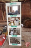 Gatorade Thirst Quenching shelving with fencing hardware
