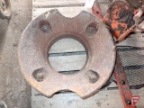 Tractor wheel weight, air cleaner, hitch bar, pto gearbox, metal cover