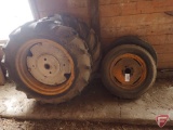 Tractor tires: 2 rear tires 9.5-24, 2 front tires 5.60-15