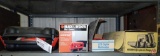 Black & Decker belt sander, Mouse palm sander, multimeter, miter box