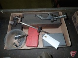 Dial indicator stands, clamps, Interapid dial indicator, dial indicator