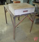 Starrett granite inspection table, 24
