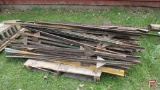 Steel fence post; contents of pallet