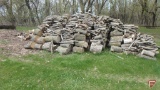 Wood pile, 16'l x 9'w x 5't