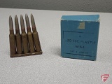 .30-06 ammo (10) rounds, M64 plastic bullet riot control; 6.5x55 ammo (5) rounds on stripper clip