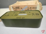 7.62x54R ammo (440) rounds, in sealed spam can in wood crate