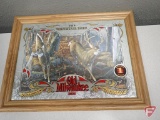 Old Milwaukee framed print mirror sign: 