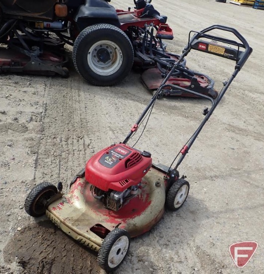 2007 Toro 21" self propelled push rotary mower, model 20073, sn 270028232