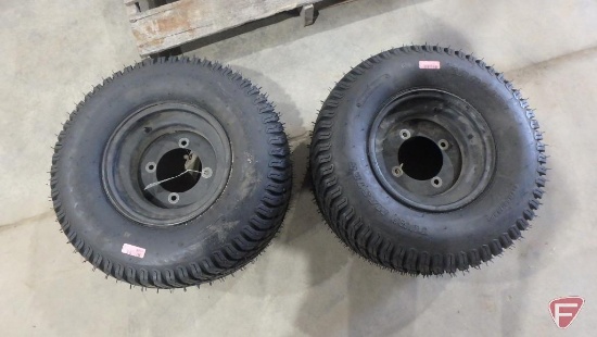 (2) Turf Master tires, 22x11.00-10NHS, on 4 bolt wheels