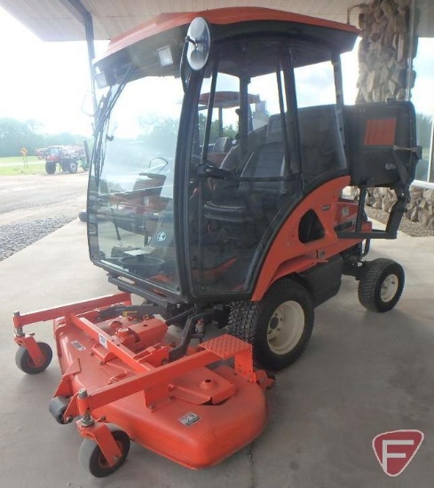 Kubota F2560 diesel mower tractor, sn 21991; Jodale Perry heated cab
