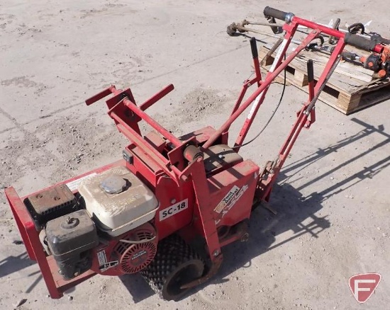 Classen SC-18 walk behind sod cutter with gas Honda engine