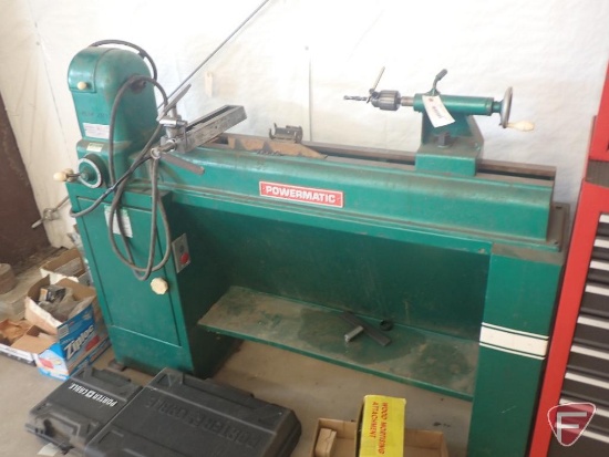 Powermatic Houdaille wood lathe, model 45, sn 745148, 220v, 3 phase