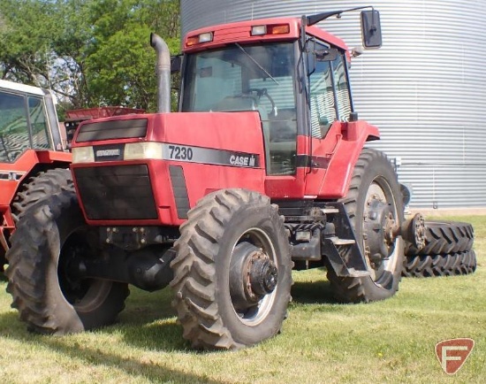 1995 7230 CASE IH tractor, 185 pto hp, MFWD 4wd, 18 speed power shift