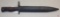 Bayonet with scabbard