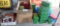 Assorted poly ammunition cases, (5) Ammo-wallet cases- contents of shelf