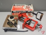 Hornady Pro-Jector progressive reloading press with 9mm Luger dies