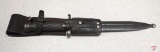 Swedish bayonet with scabbard
