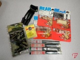 Archery supplies; strings, silencers, brush buttons, Broadhead wrench, bow tape