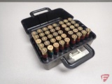12 gauge ammo in plastic case, approx. (91) rounds