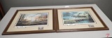 (2) Framed prints; Lifting to the North, A likely refuge, both by Ken Zylla, both 24.5