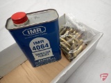 IMR 4064 Smokeless powder, .243 WIN brass casings; THIS LOT IS NOT SHIPPABLE