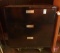 File cabinet 3 drawer on 4 wheel cart