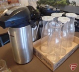 Bunn coffee dispensers (3), carafes