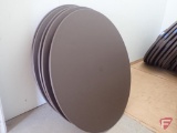 Rhino round resin folding tables (5), 60