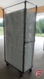 Rhino Plastic folding chair, White (59), with cart, SGS Laboratory Tested to 300 lbs. Live Load SGS