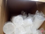 Plastic drinking cups in box, 16oz