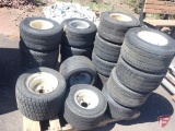 Golf cart tires on wheels, utility vehicle tires on wheels