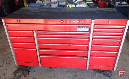 Snap On tool box, 19 drawer, with key, 73"x29"x46"