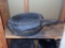 CAST IRON POTS AND PANS, (1) LID IS HAMMERED