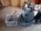 METAL TUBS, PULLEYS, TOTE WITH CAN