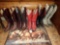 LADIES WESTERN BOOTS, SIZES 5 1/2 - 7, 5 PAIRS;