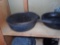 CAST IRON POTS AND PANS, 7 PCS