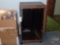 (2) SANYO SPEAKERS, RECEIVER, (2) DVD PLAYERS, IN CABINET