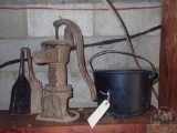 CAST IRON PUMP AND KETTLE