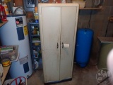 METAL CABINET WITH SOME RUST ON THE BOTTOM, 24