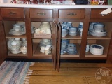 BLUE/WHITE DISHWARE, NOT ALL MATCHING; HOMER LAUGHLIN, CARROLETON, AND OTHER