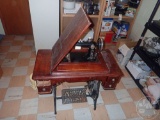 MONTGOMERY WARD AND CO. TREADLE SEWING MACHINE
