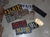 VINTAGE LICENSE PLATES