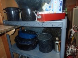 ENAMEL WARE, TOP (2) SHELVES