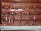 (5) KEROSENE LAMPS