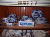 BLUE NORMANDY DISHES, 3 BOXES