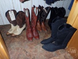 (8) PAIRS OF LADIES WESTERN BOOTS, SIZE 6; (2) PAIRS