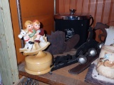 COWBOY ITEMS; ICE BUCKET, PITCHER, DISHES