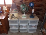 ORGANIZERS, LAMPS SHADES, FAN, LAMP